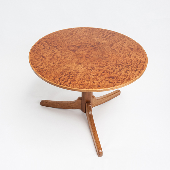 Mahogany and Ambiona burl Table